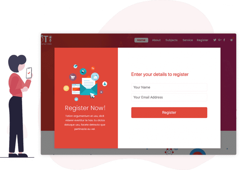 Webinar Registration Feature Page