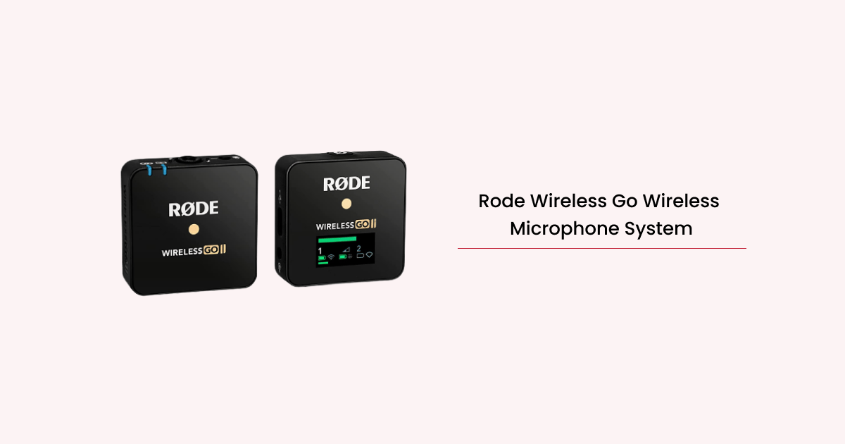 Rode Wireless Go Wireless Microphone System