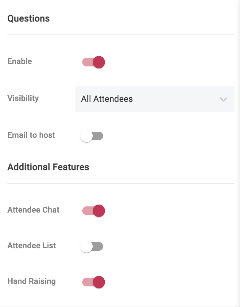 WebinarPress provides hosts with a suite of customizable interactive features. 
